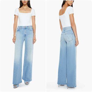 NWT Mother The Ditcher Roller Sneak in Can You Dig It? Slouchy Wide Leg Jeans 28